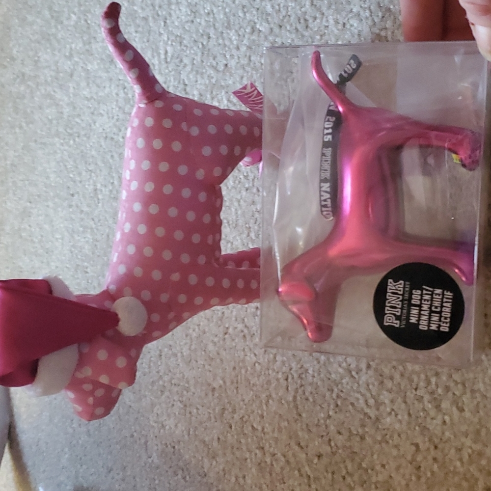 PINK dog Christmas set